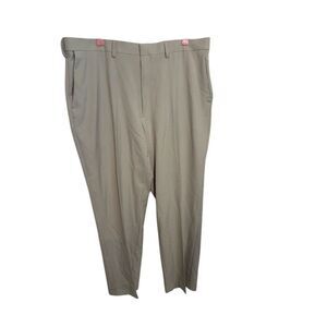 Haggar Mens Classic Fit Taupe Dress Pants 40x31